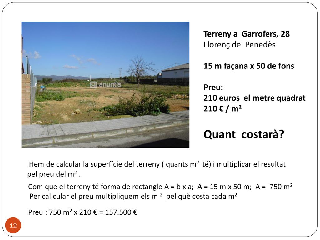 Quant costarà Terreny a Garrofers, 28 Llorenç del Penedès