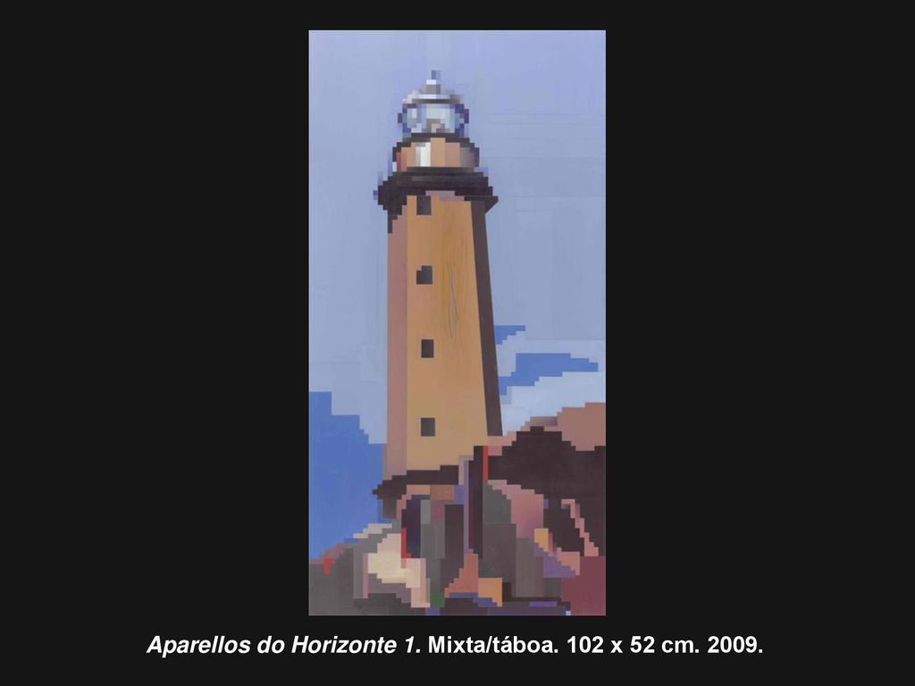 Aparellos do Horizonte 1. Mixta/táboa. 102 x 52 cm