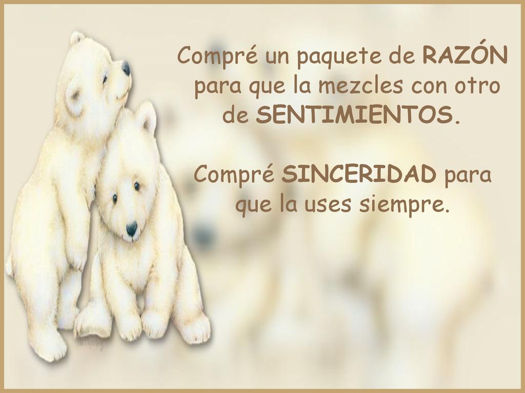 Compré un paquete de RAZÓN para que la mezcles con otro