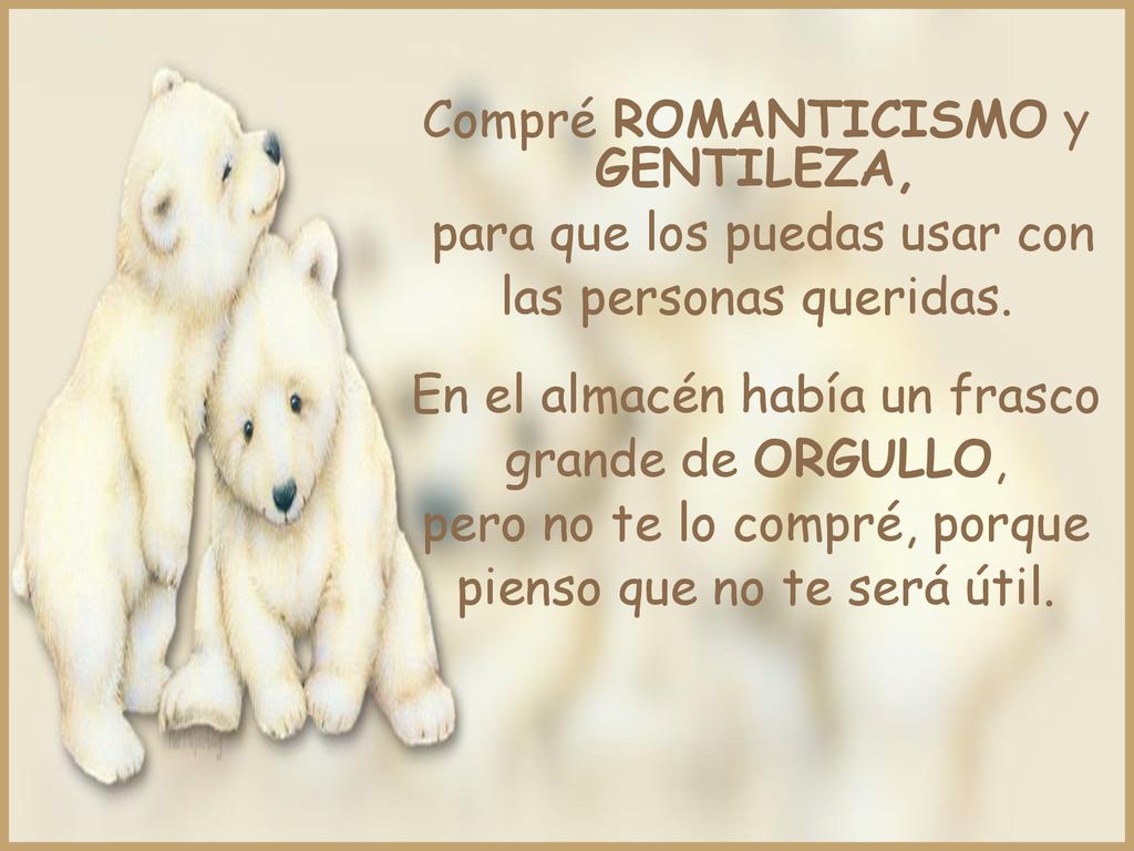 Compré ROMANTICISMO y GENTILEZA, para que los puedas usar con