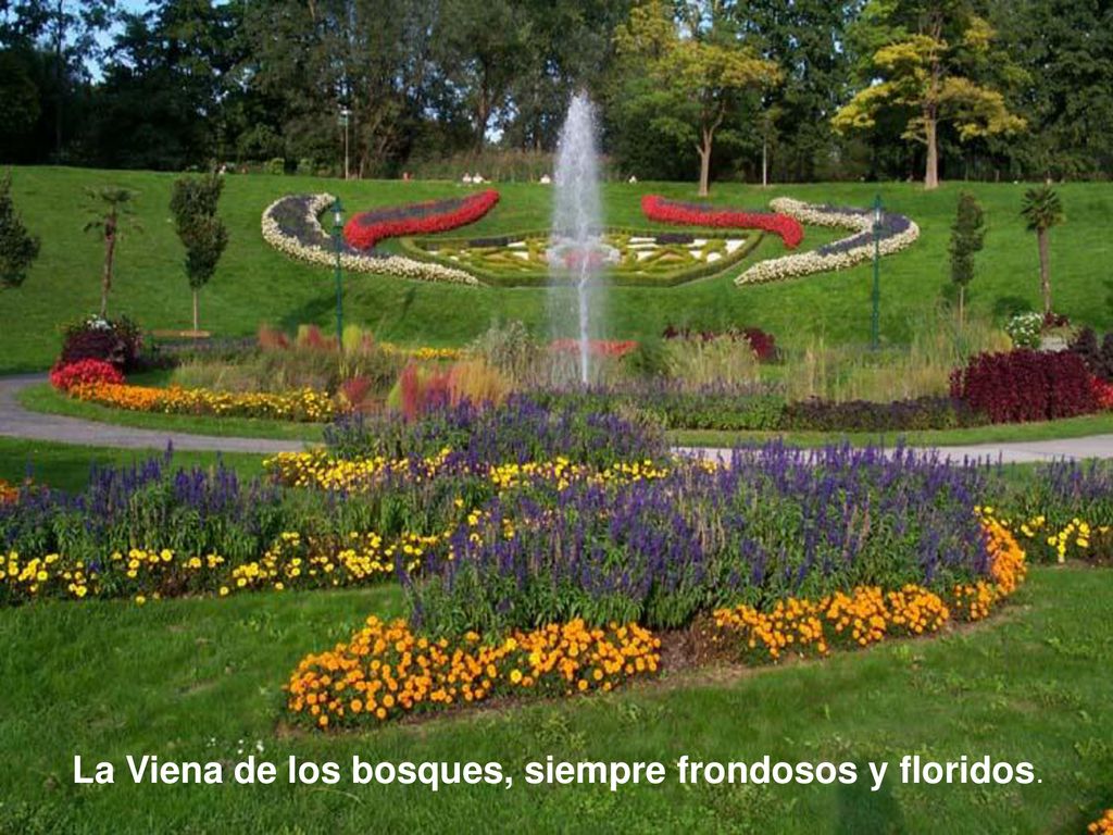 La Viena de los bosques, siempre frondosos y floridos.