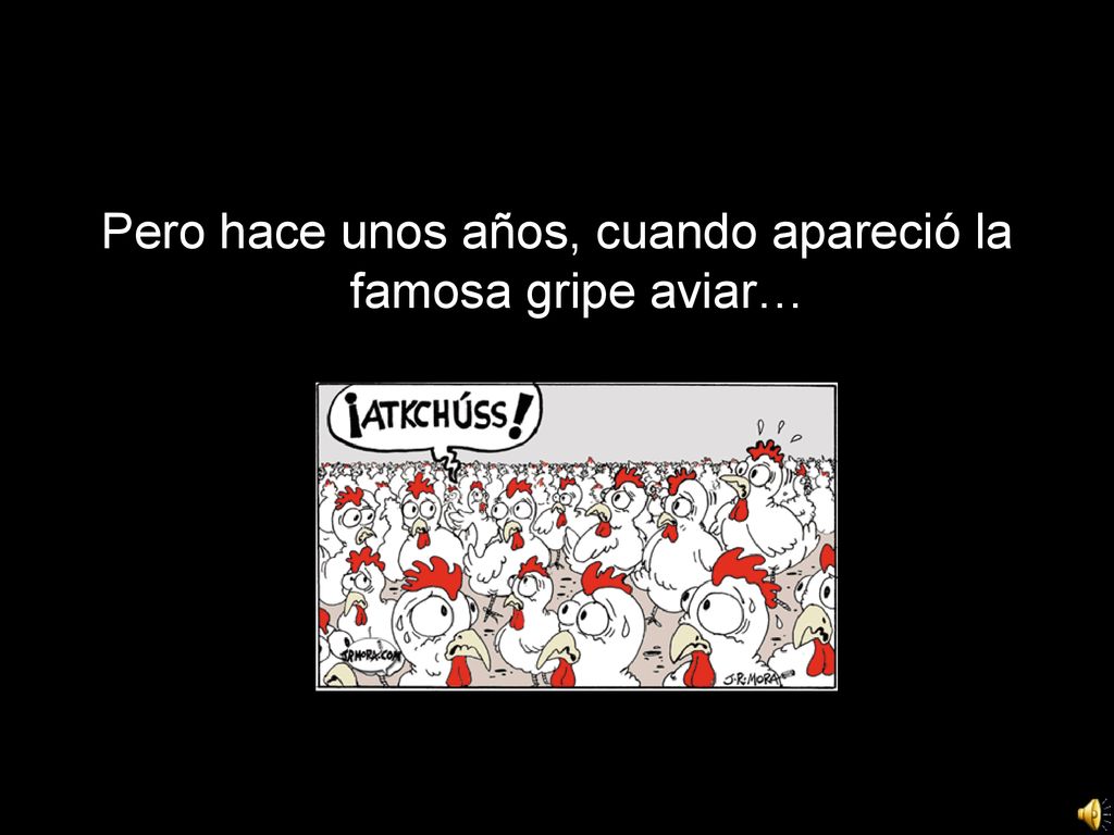 Pero hace unos años, cuando apareció la famosa gripe aviar…