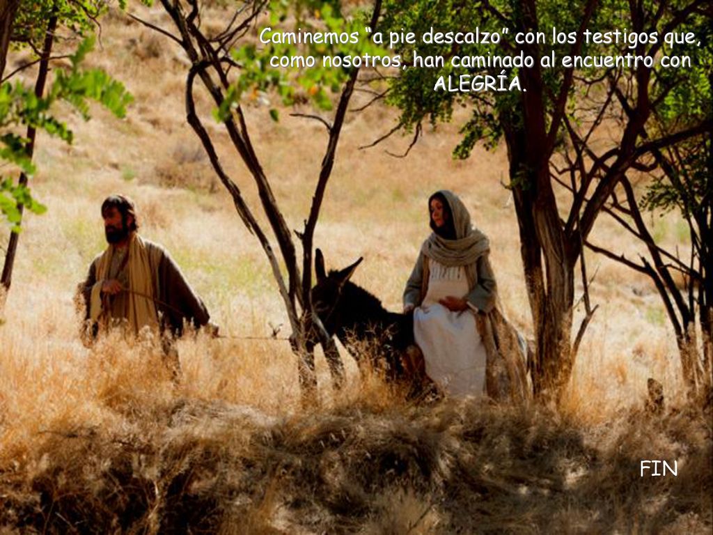 Caminemos a pie descalzo con los testigos que, como nosotros, han caminado al encuentro con ALEGRÍA.