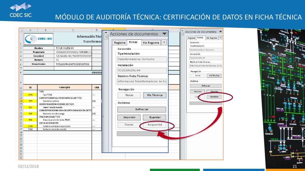 Módulo de Auditoría técnica: Certificación de datos en ficha técnica