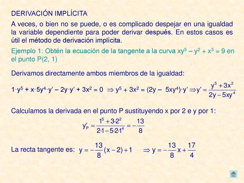 DERIVACIÓN IMPLÍCITA