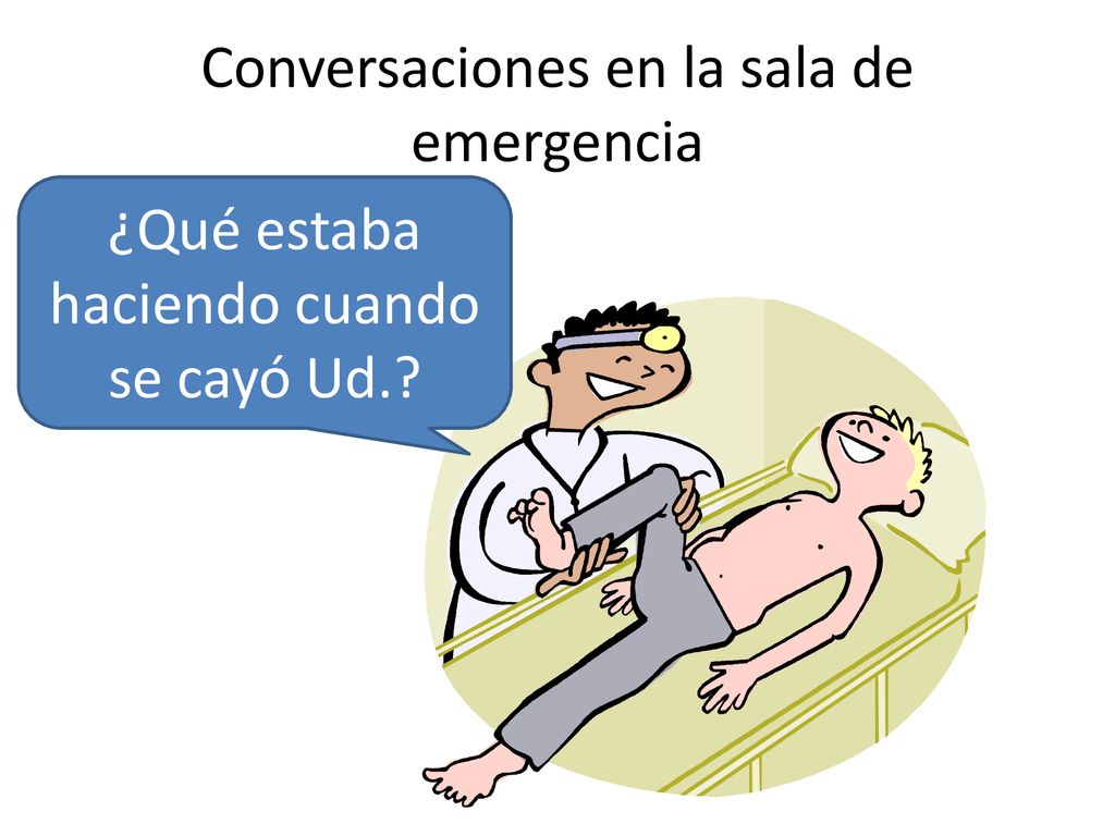 Conversaciones en la sala de emergencia