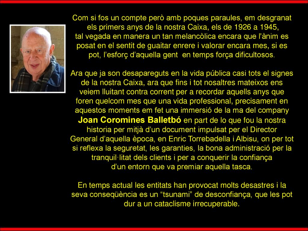 Com si fos un compte però amb poques paraules, em desgranat