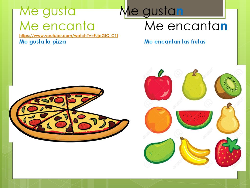 Me gusta. Me gustan Me encanta. Me encantan   youtube
