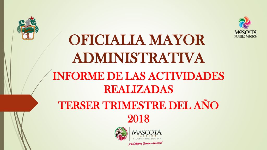 INFORME DE LAS ACTIVIDADES REALIZADAS TERSER TRIMESTRE DEL AÑO 2018
