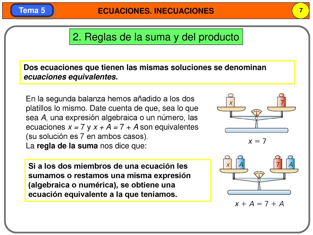 2. Reglas de la suma y del producto