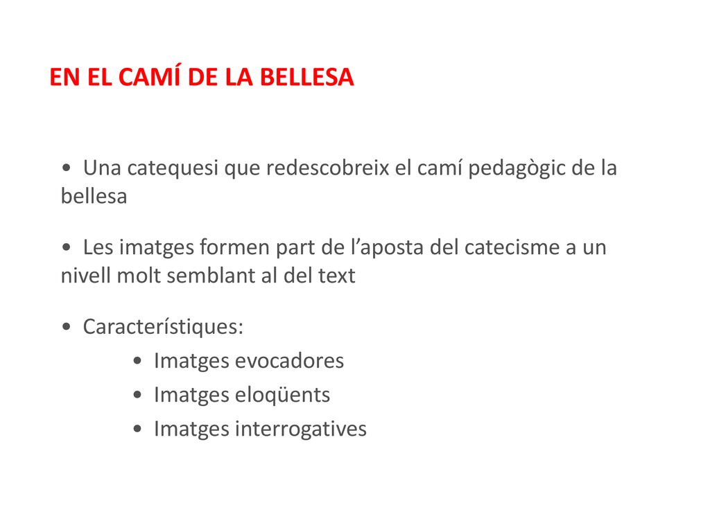 EN EL CAMÍ DE LA BELLESA • Una catequesi que redescobreix el camí pedagògic de la bellesa.
