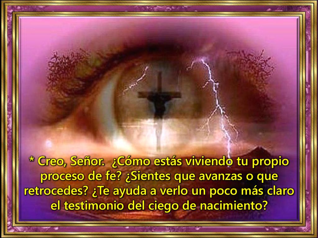 Creo, Señor. ¿Cómo estás viviendo tu propio proceso de fe