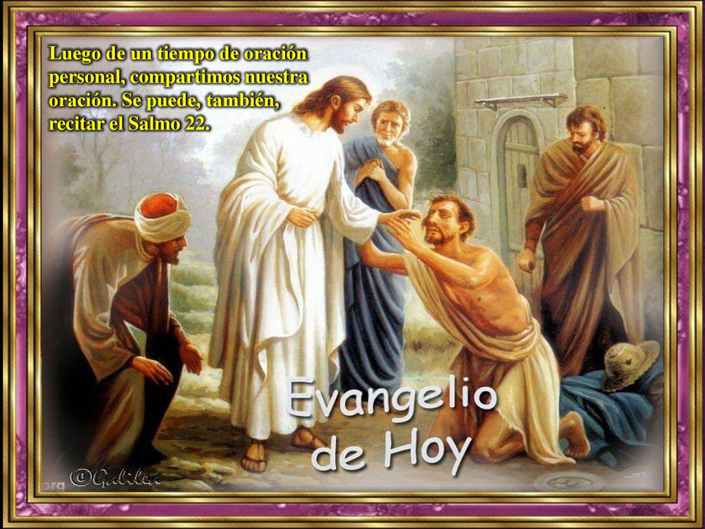 Luego de un tiempo de oración personal, compartimos nuestra oración