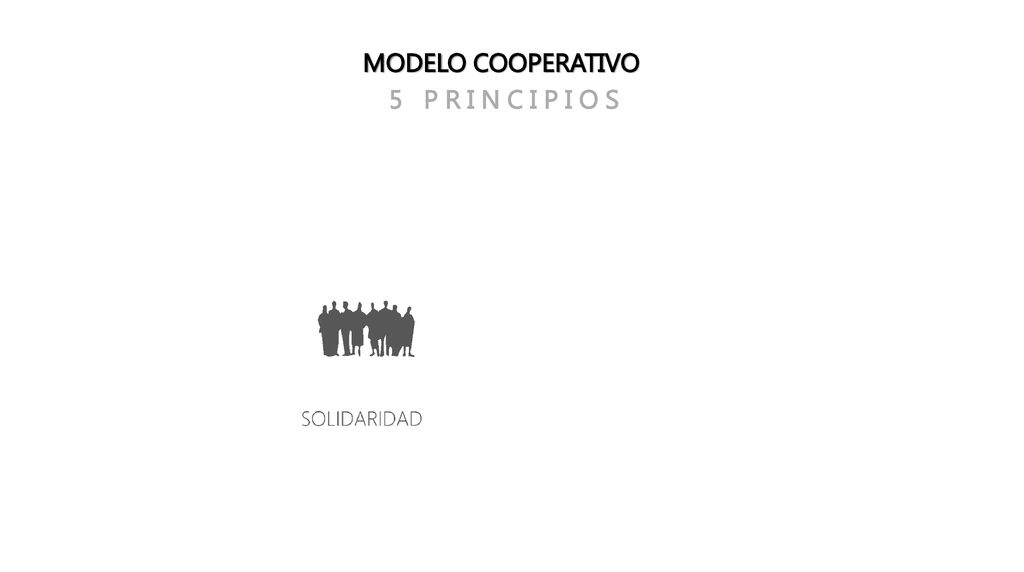 MODELO COOPERATIVO 5 P R I N C I P I O S