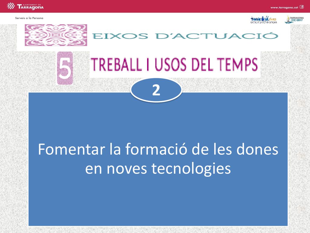 Fomentar la formació de les dones en noves tecnologies