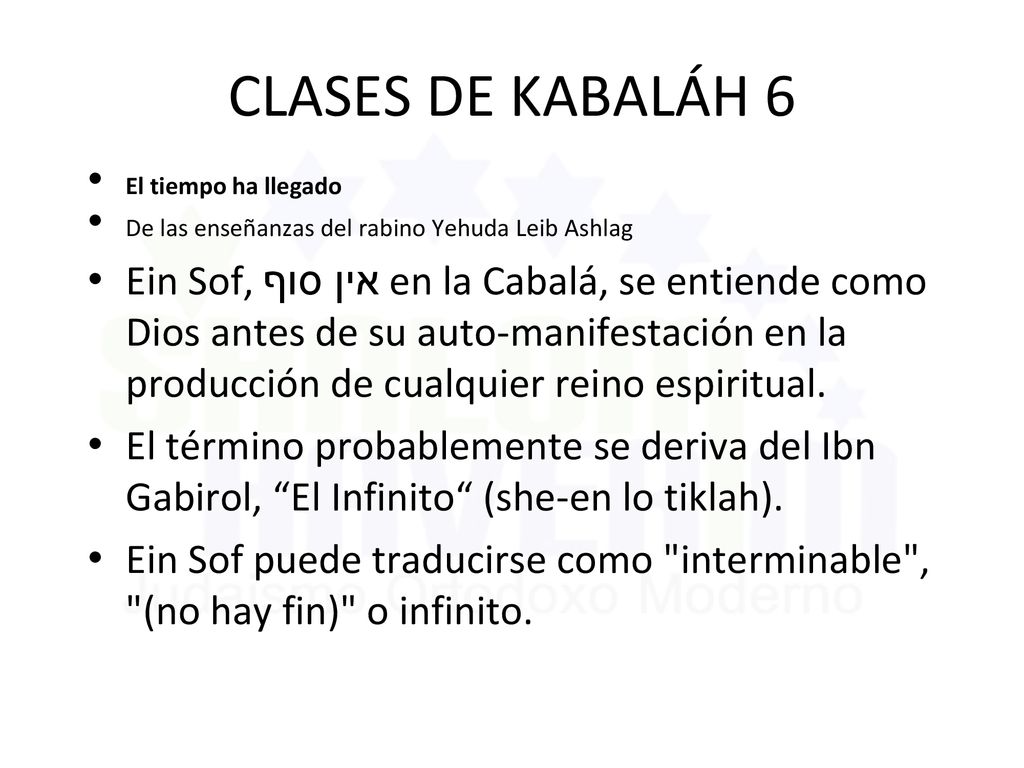 CLASES DE KABALÁH 6 El tiempo ha llegado. De las enseñanzas del rabino Yehuda Leib Ashlag.