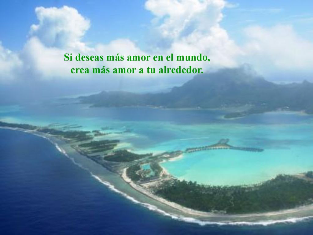 Si deseas más amor en el mundo, crea más amor a tu alrededor.