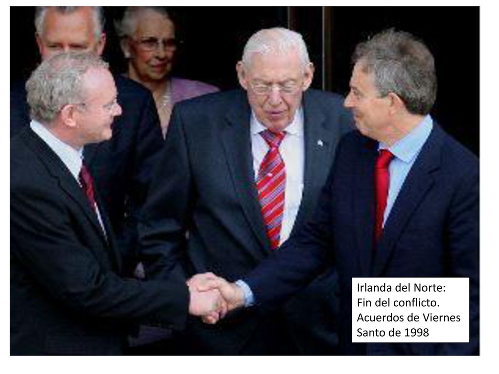draggable Irlanda del Norte: Fin del conflicto. Acuerdos de Viernes Santo de 1998