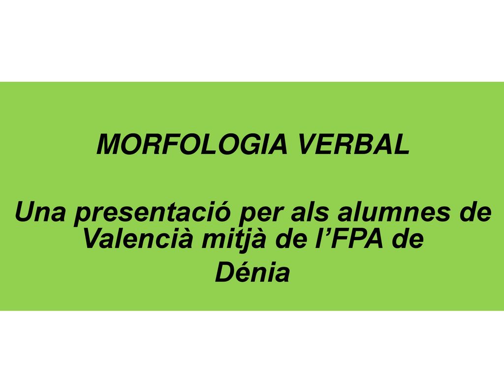 Una presentació per als alumnes de Valencià mitjà de l’FPA de
