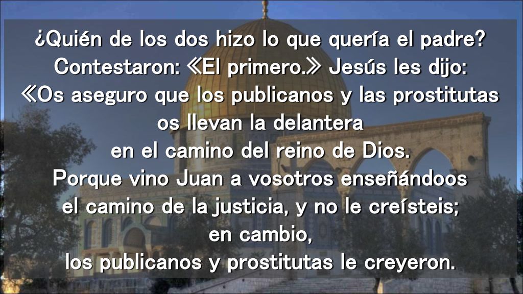 ¿Quién de los dos hizo lo que quería el padre.