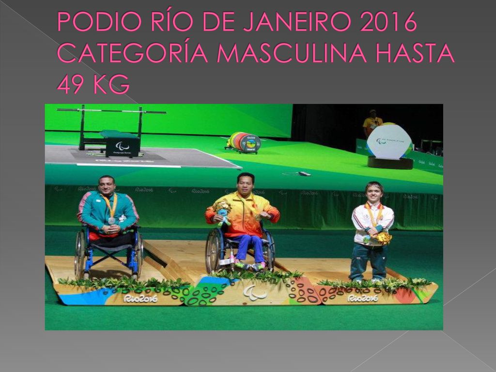 PODIO RÍO DE JANEIRO 2016 CATEGORÍA MASCULINA HASTA 49 KG