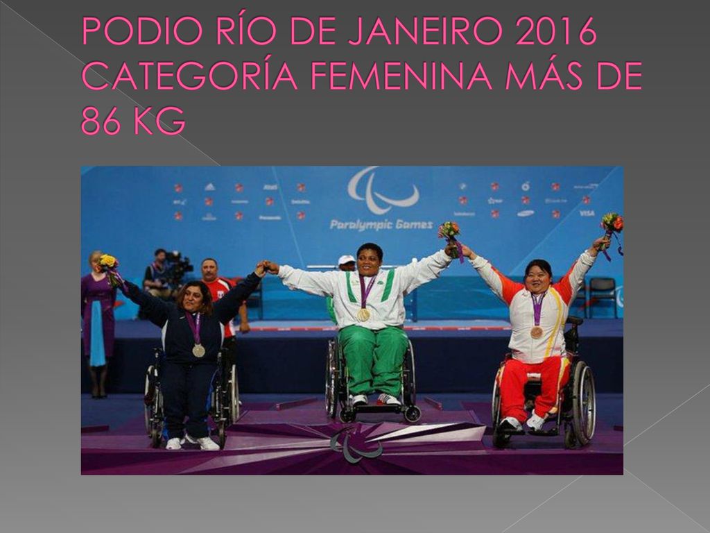 PODIO RÍO DE JANEIRO 2016 CATEGORÍA FEMENINA MÁS DE 86 KG