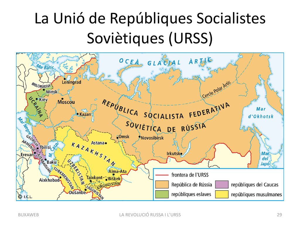La Unió de Repúbliques Socialistes Soviètiques (URSS)