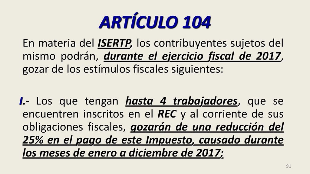 ARTÍCULO 104