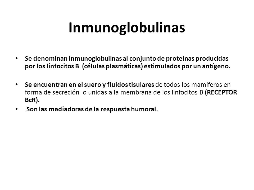 Inmunoglobulinas