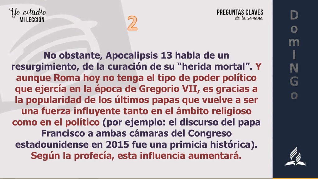 No obstante, Apocalipsis 13 habla de un resurgimiento, de la curación de su herida mortal .