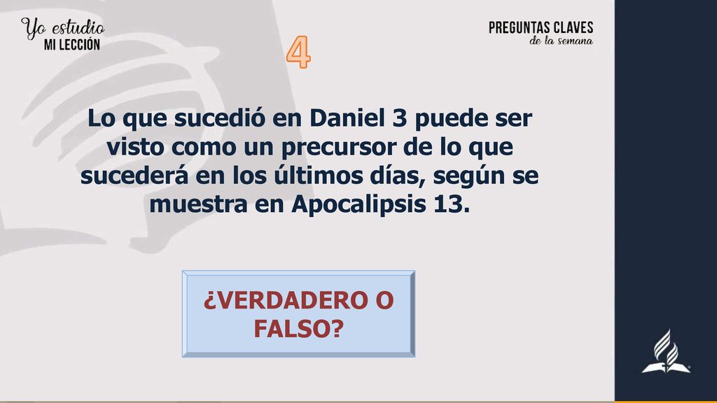 Lo que sucedió en Daniel 3 puede ser visto como un precursor de lo que sucederá en los últimos días, según se muestra en Apocalipsis 13.