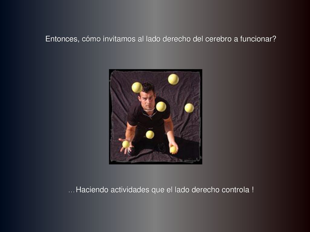 Entonces, cómo invitamos al lado derecho del cerebro a funcionar