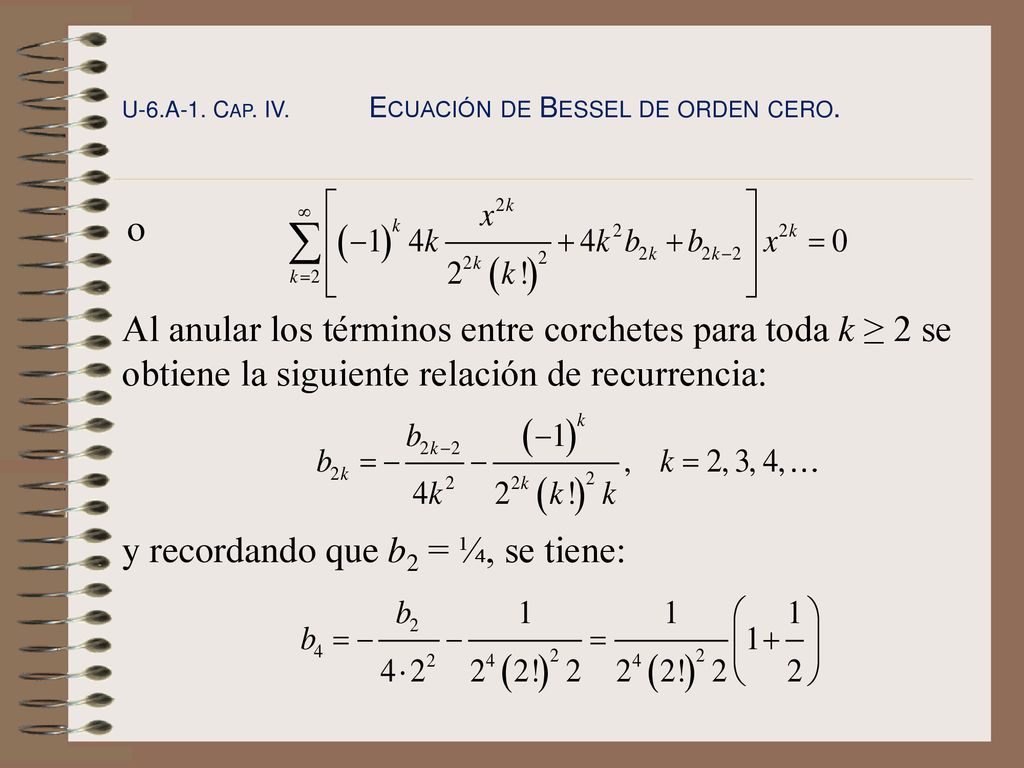 y recordando que b2 = ¼, se tiene: