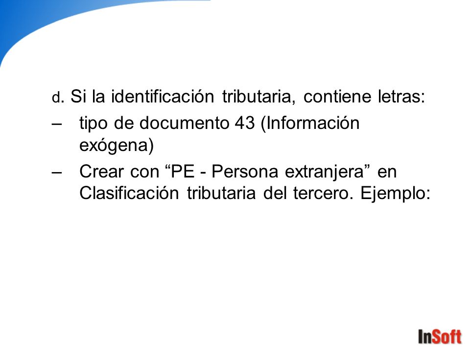 tipo de documento 43 (Información exógena)