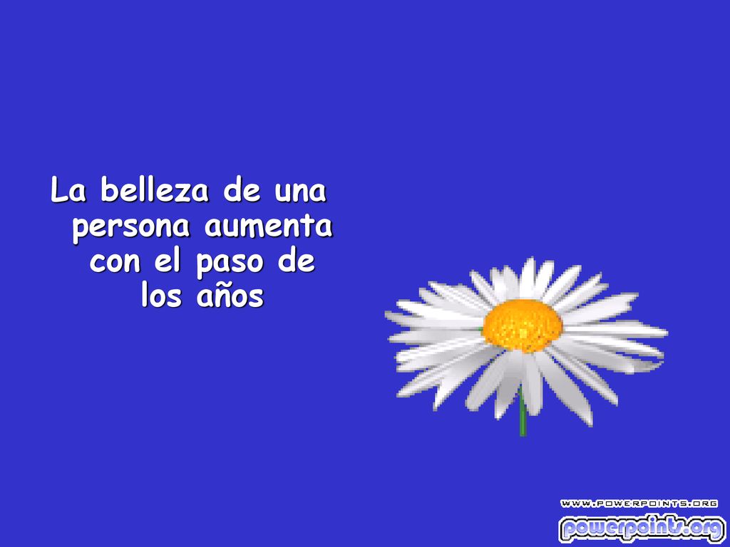La belleza de una persona aumenta con el paso de los años