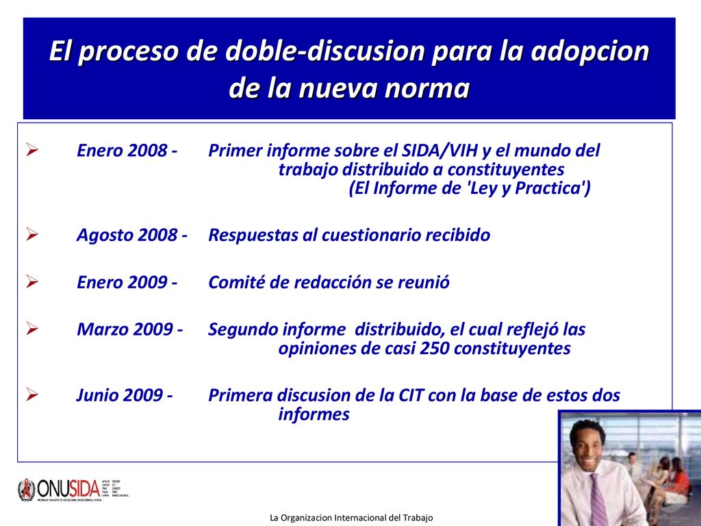 El proceso de doble-discusion para la adopcion de la nueva norma