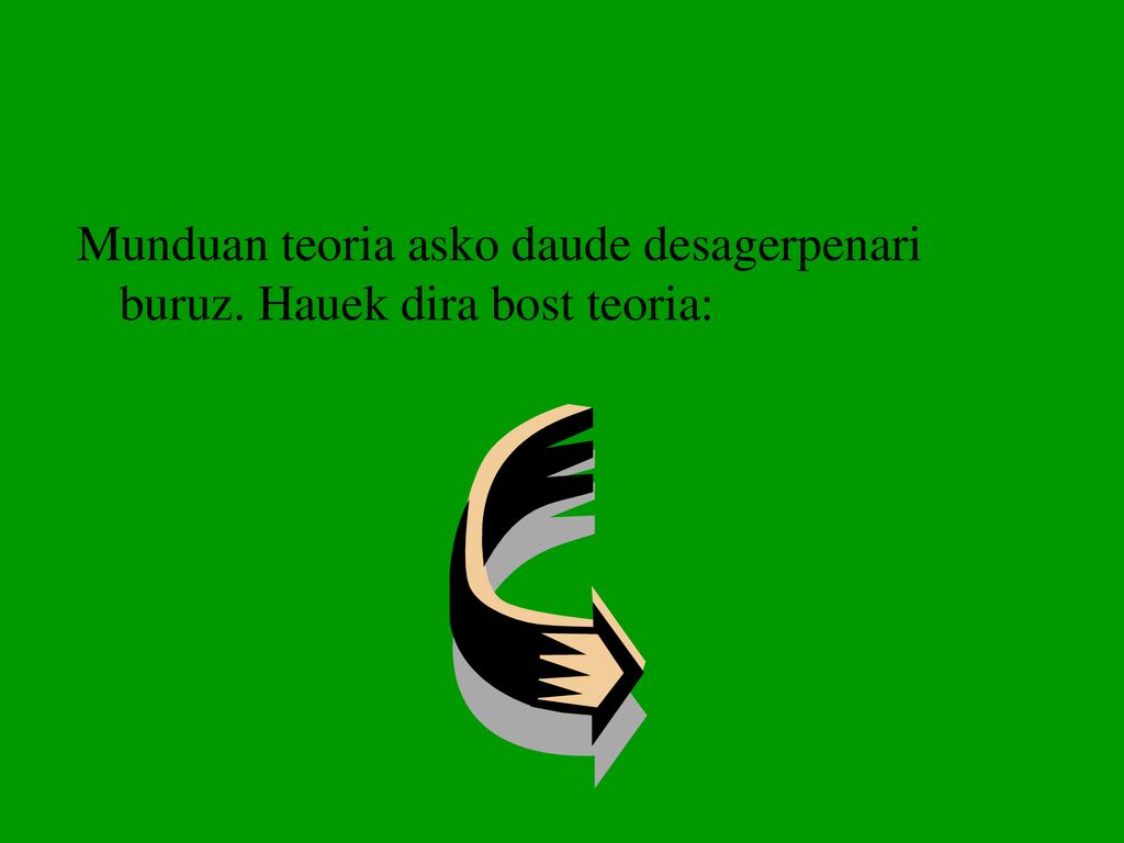 Munduan teoria asko daude desagerpenari buruz. Hauek dira bost teoria: