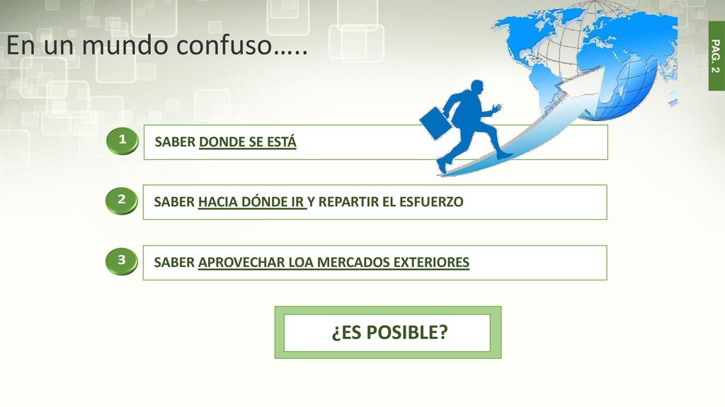 En un mundo confuso….. ¿ES POSIBLE SABER DONDE SE ESTÁ