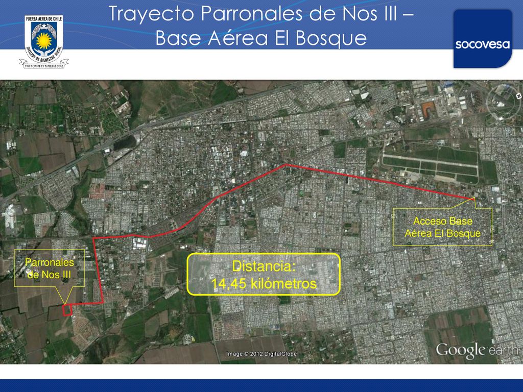 Trayecto Parronales de Nos III – Base Aérea El Bosque