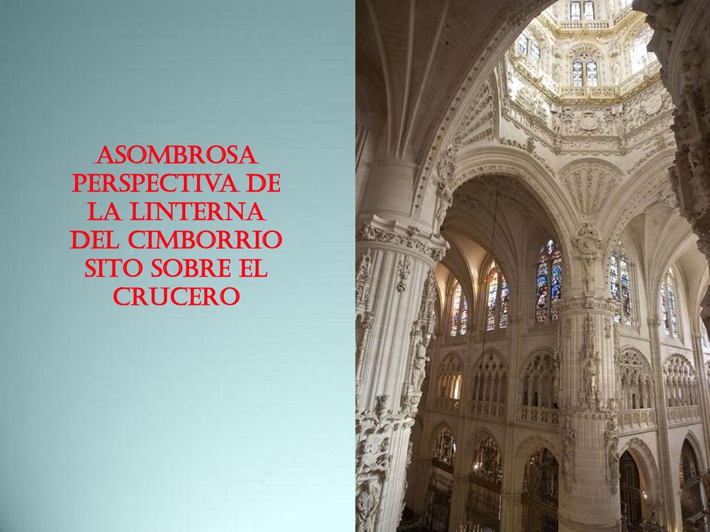 Asombrosa perspectiva de la linterna del cimborrio sito sobre el crucero
