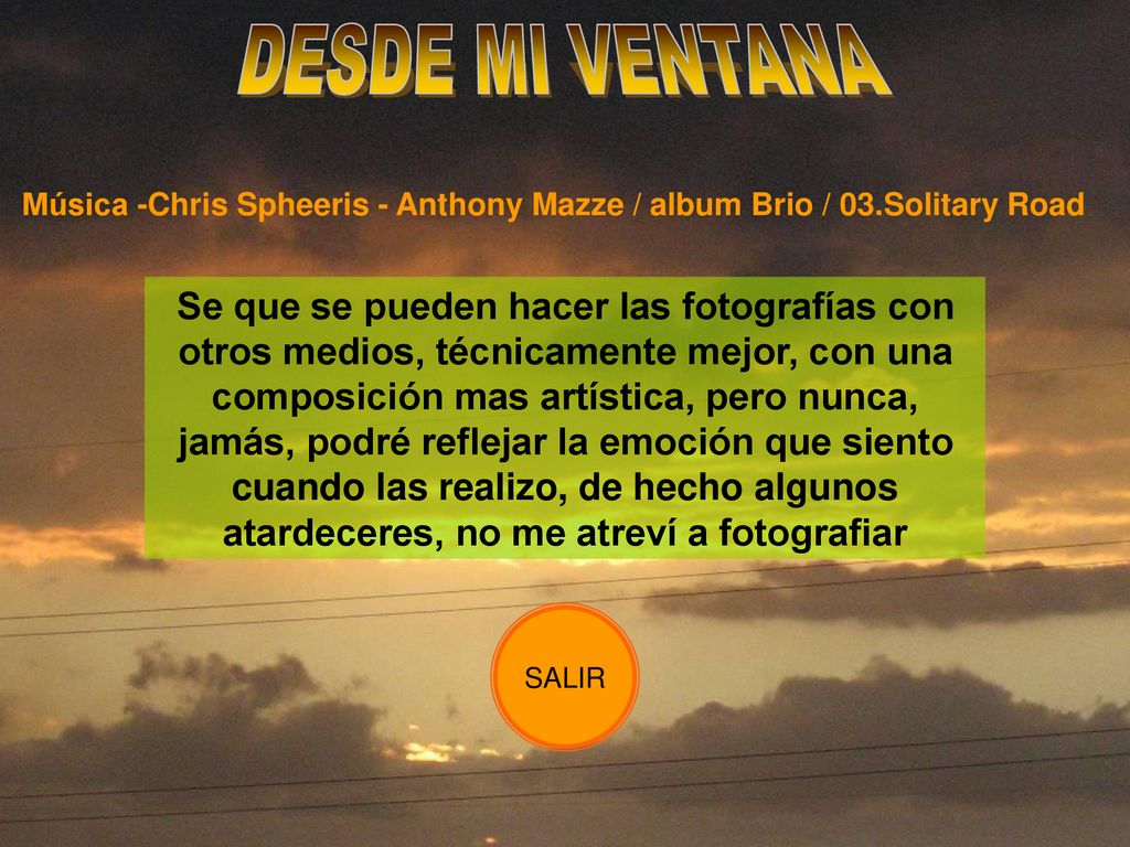 Música -Chris Spheeris - Anthony Mazze / album Brio / 03.Solitary Road
