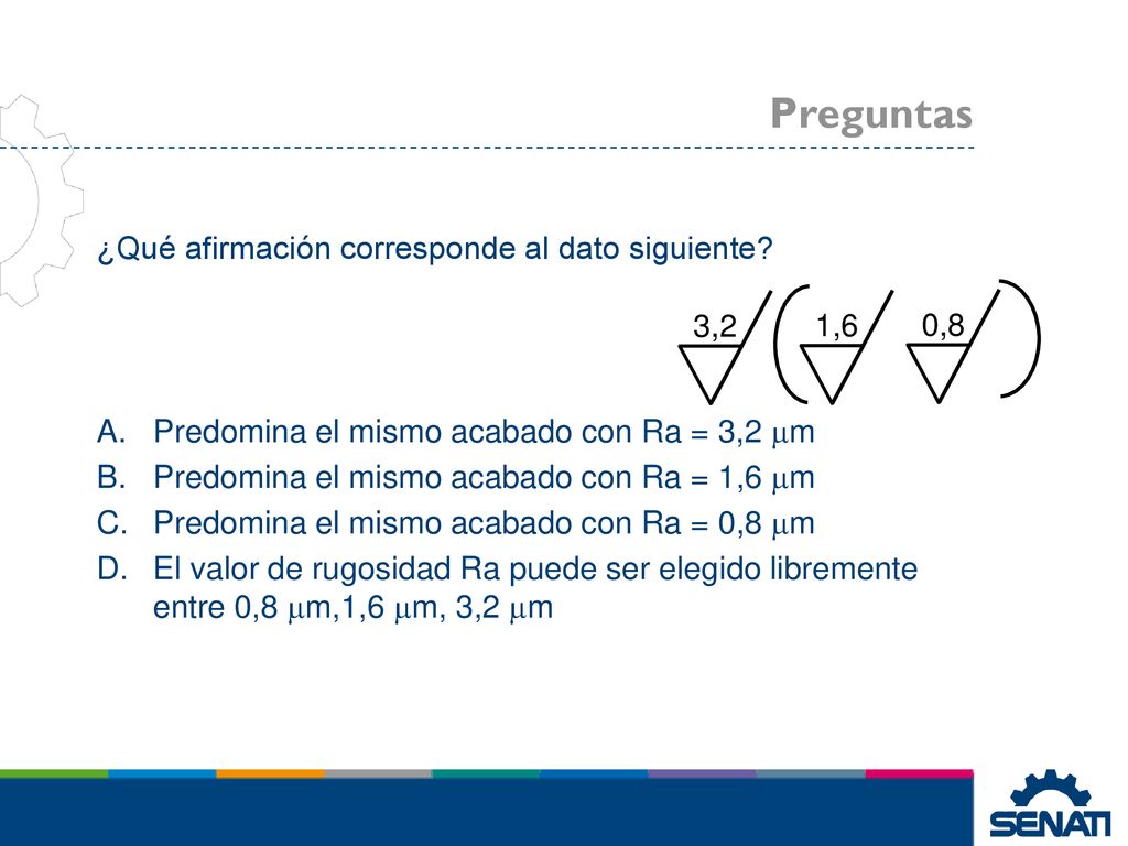 Preguntas ¿Qué afirmación corresponde al dato siguiente
