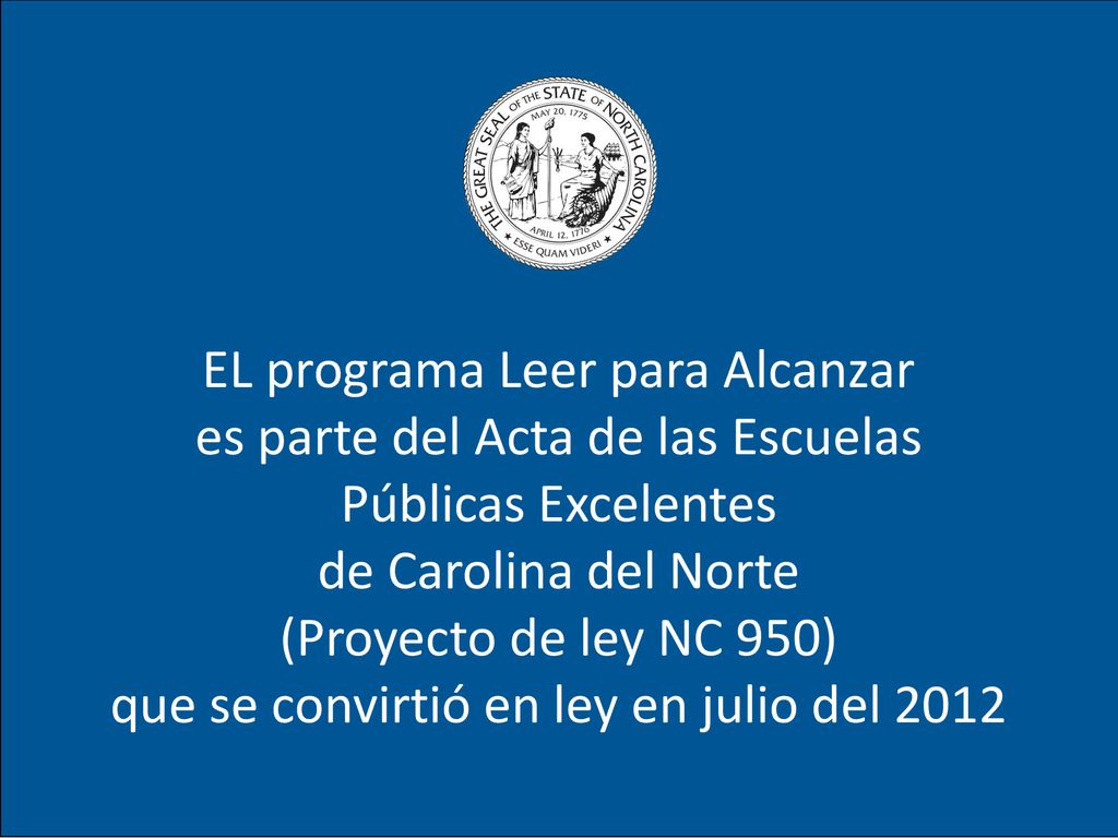 EL programa Leer para Alcanzar es parte del Acta de las Escuelas