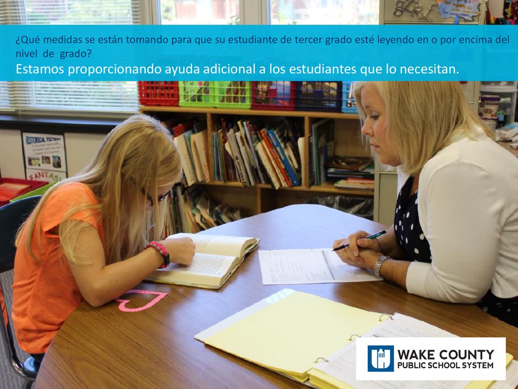 ¿Qué medidas se están tomando para que su estudiante de tercer grado esté leyendo en o por encima del nivel de grado