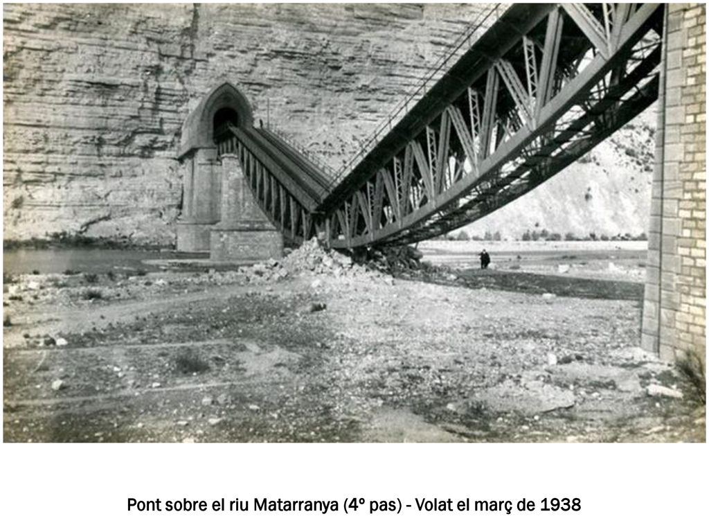 Pont sobre el riu Matarranya (4º pas) - Volat el març de 1938