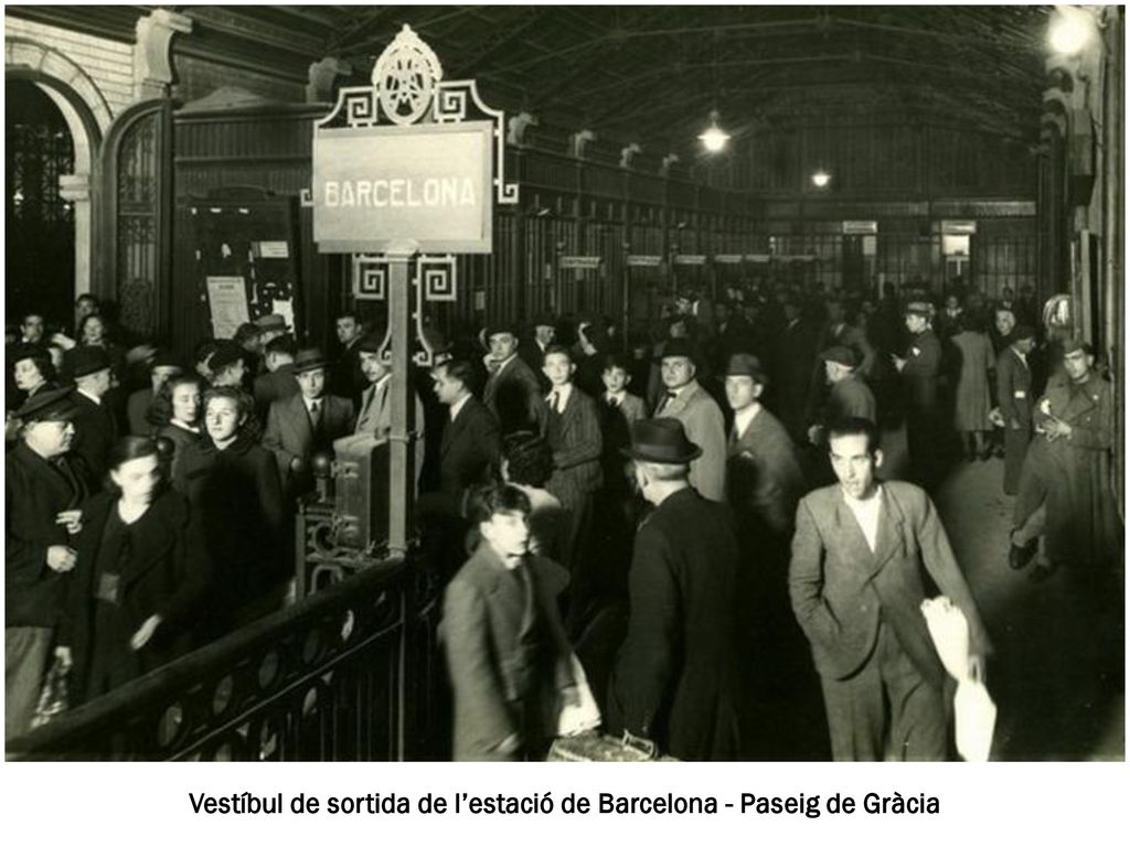 Vestíbul de sortida de l’estació de Barcelona - Paseig de Gràcia