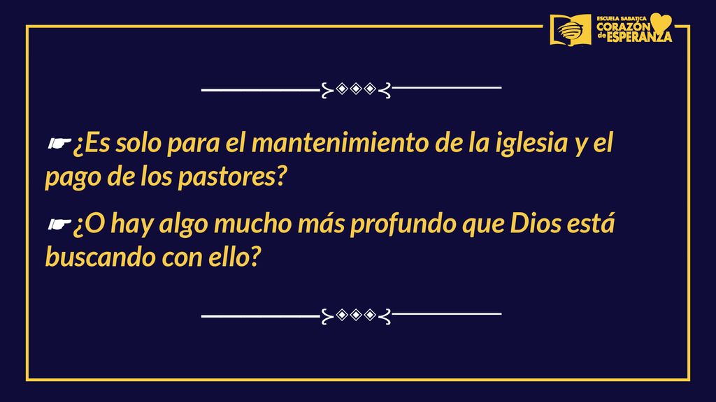 ──────⊱◈◈◈⊰────── ☛ ¿Es solo para el mantenimiento de la iglesia y el pago de los pastores