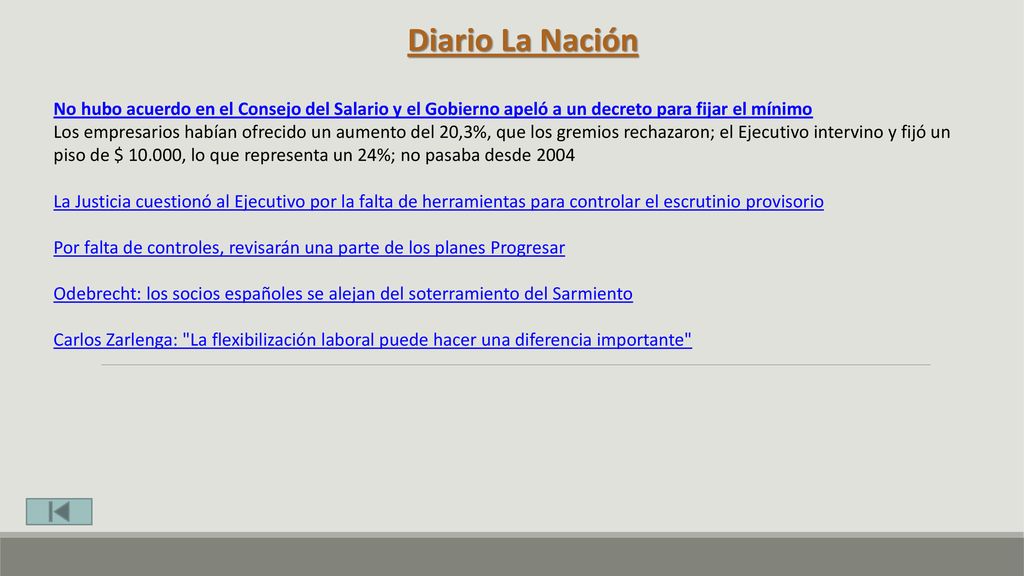 Diario La Nación No hubo acuerdo en el Consejo del Salario y el Gobierno apeló a un decreto para fijar el mínimo.