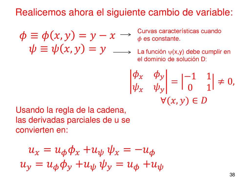 𝜙≡𝜙 𝑥,𝑦 =𝑦−𝑥 𝜓≡𝜓 𝑥,𝑦 =𝑦 𝑢 𝑥 = 𝑢 𝜙 𝜙 𝑥 +𝑢 𝜓 𝜓 𝑥 = −𝑢 𝜙