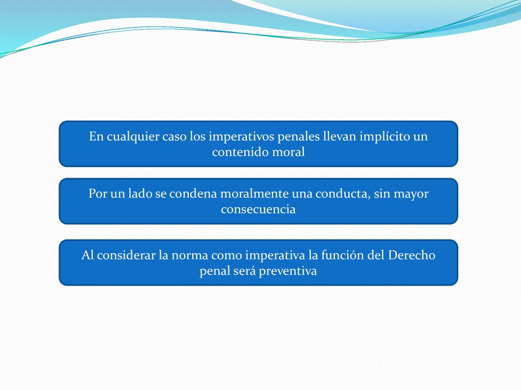 Por un lado se condena moralmente una conducta, sin mayor consecuencia